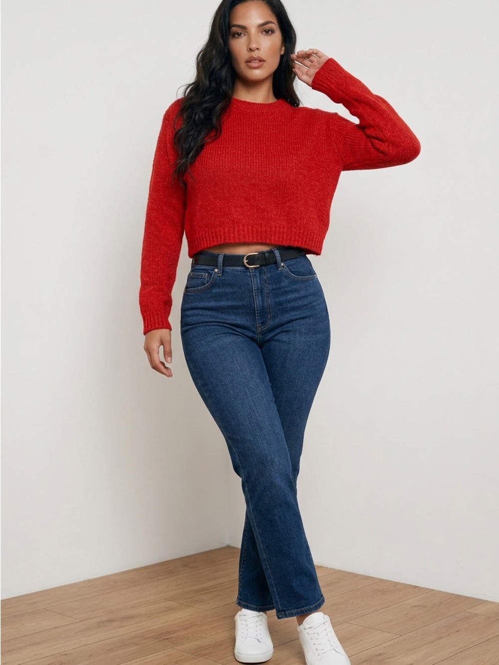 Gloria Jean Red Top Long Sleeve Sweater